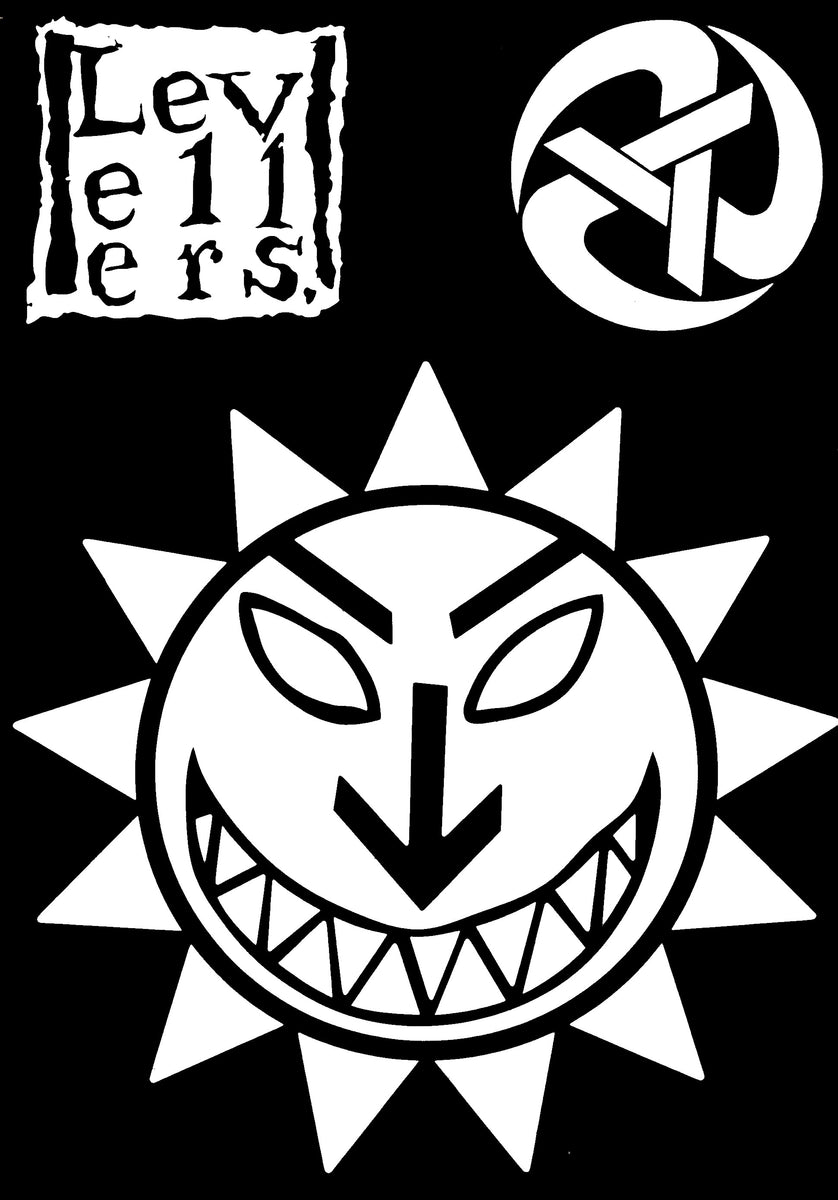 Levellers Vehicle Decal Set - Small - Logo, Rolling A, Sun Face